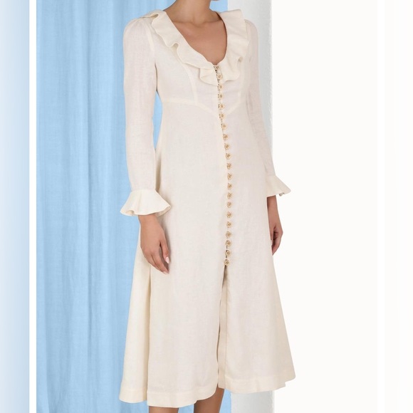 Zimmermann Dresses & Skirts - zimmermann daisy linen midi white dress